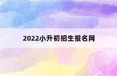 2022小升初招生报名网
