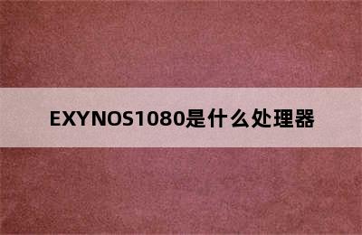 EXYNOS1080是什么处理器