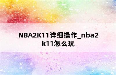 NBA2K11详细操作_nba2k11怎么玩