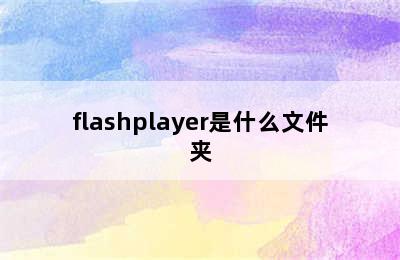 flashplayer是什么文件夹