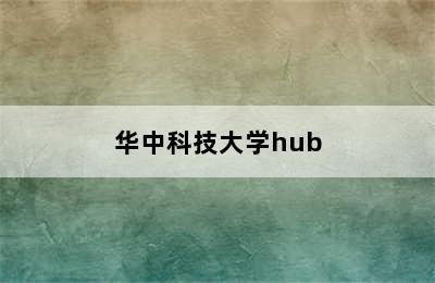 华中科技大学hub