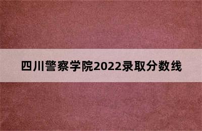 四川警察学院2022录取分数线